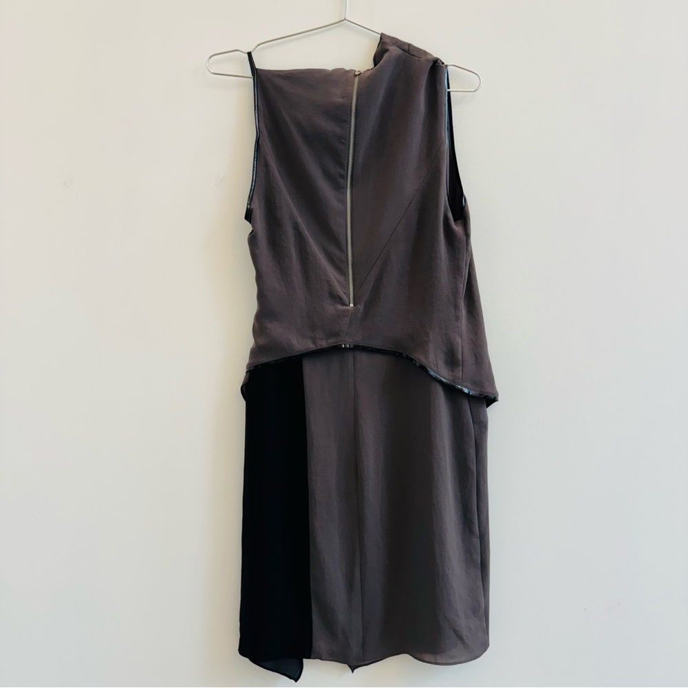 Helmut Lang Asymmetrical Gray Dress - Picture 5 of 6